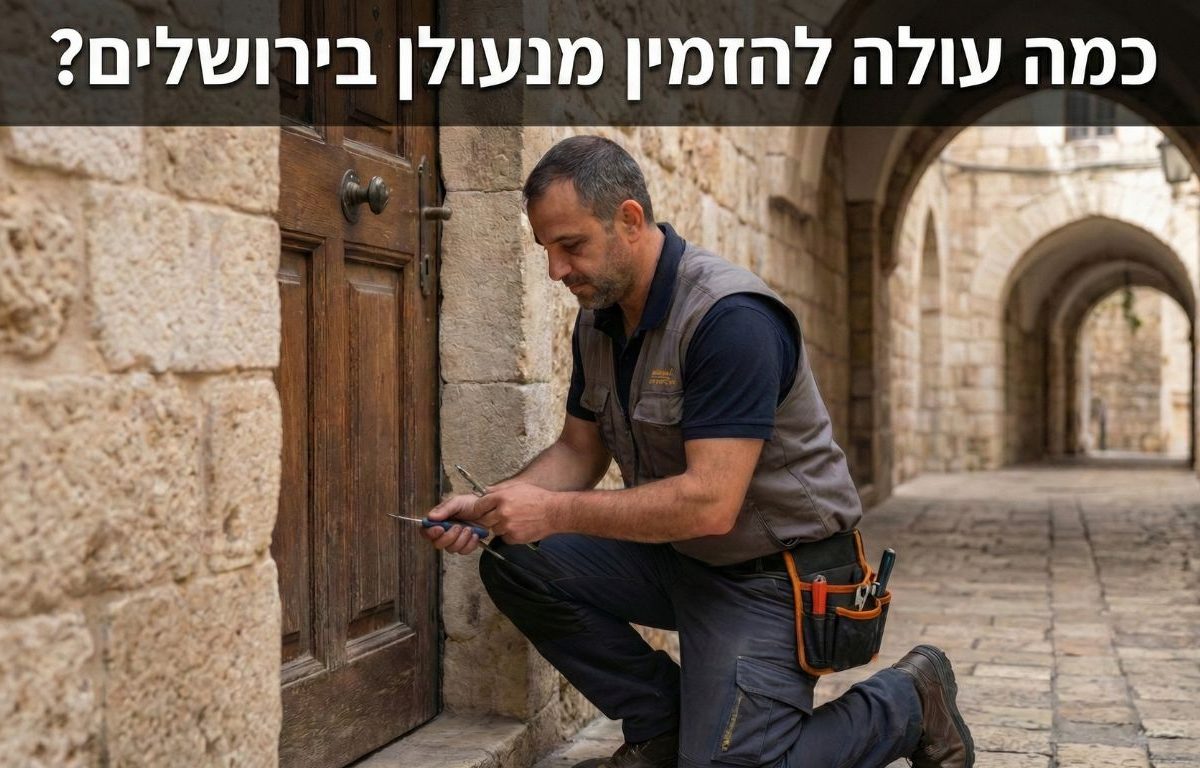 כמה עולה להזמין מנעולן בירושלים