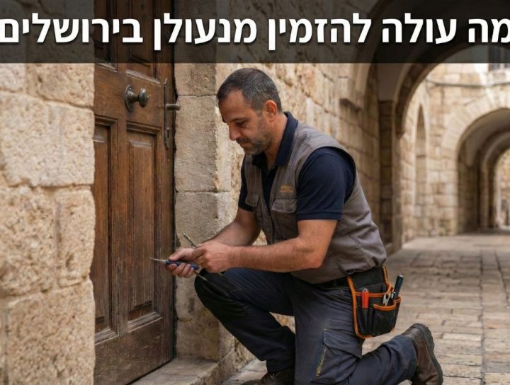 כמה עולה להזמין מנעולן בירושלים