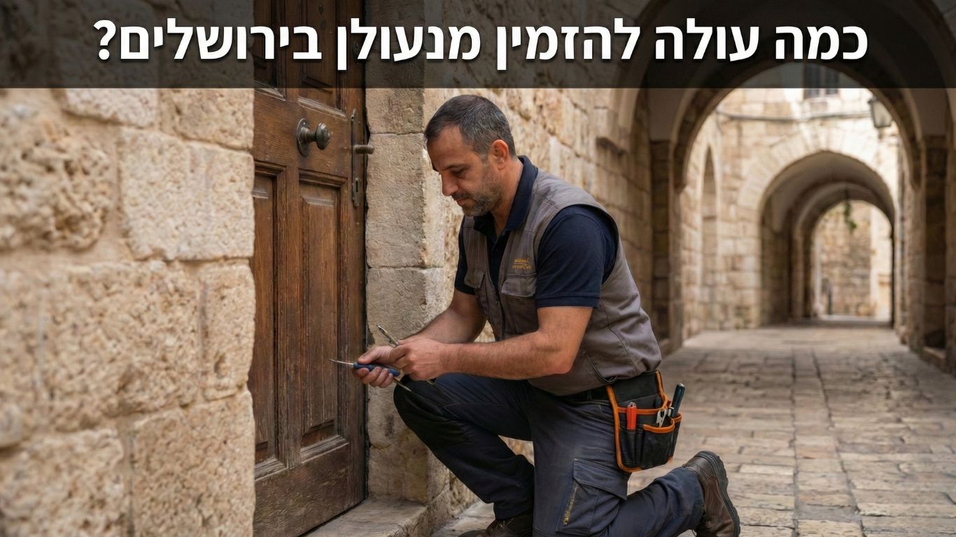 כמה עולה להזמין מנעולן בירושלים